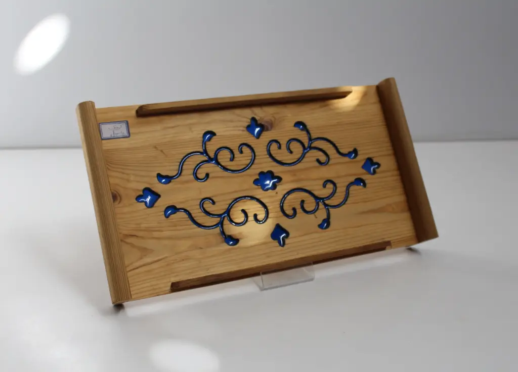 سینی سرو چوبی کوچک مدل پامچال