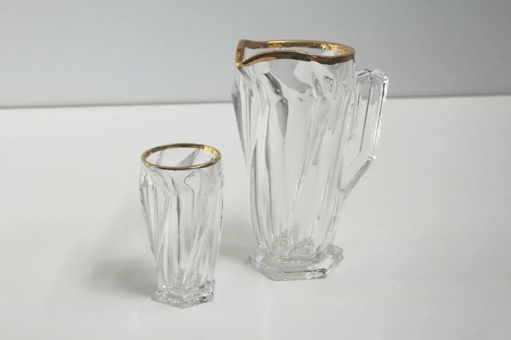 پارچ لیوان لب و طلا جنووا