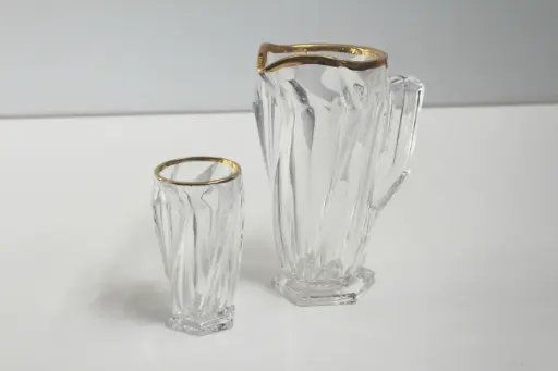 پارچ لیوان لب و طلا جنووا